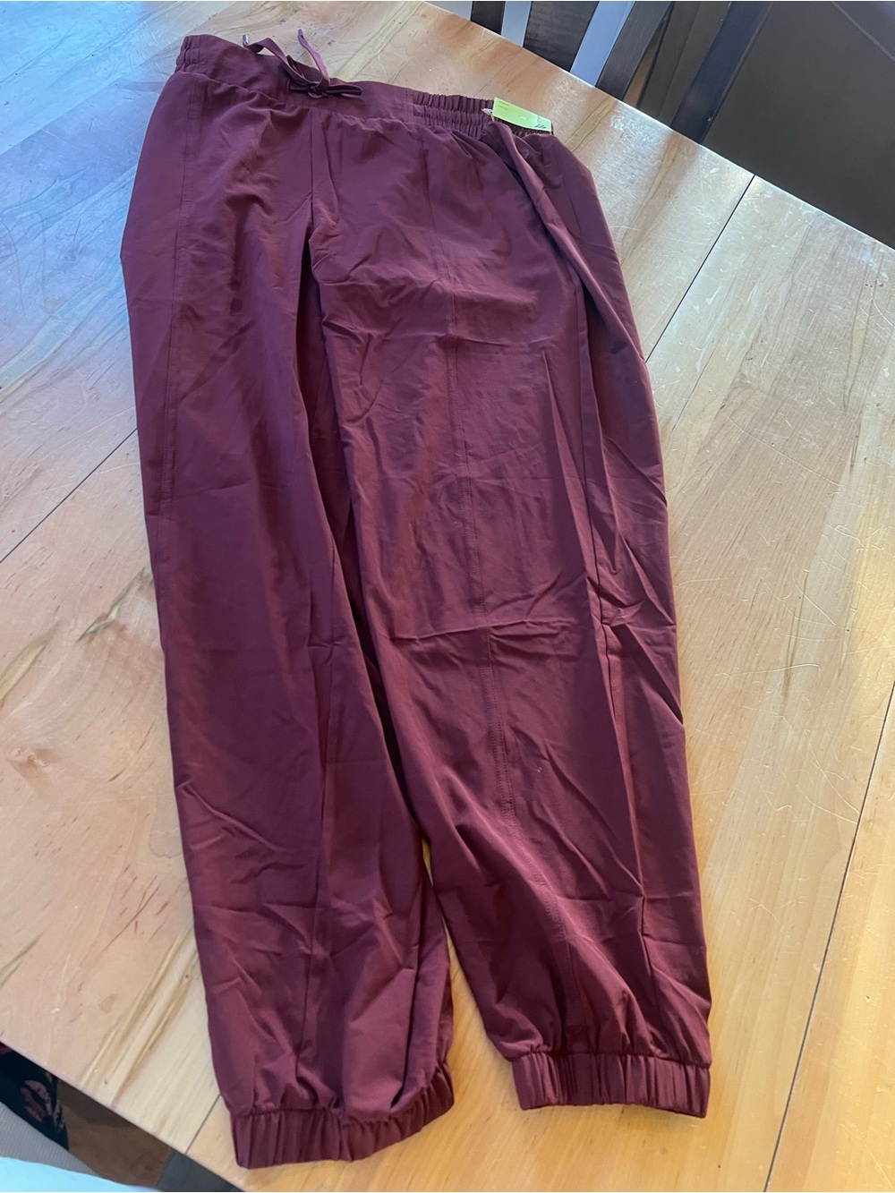 all in motion Maroon Elastic Cuff Track Joggers